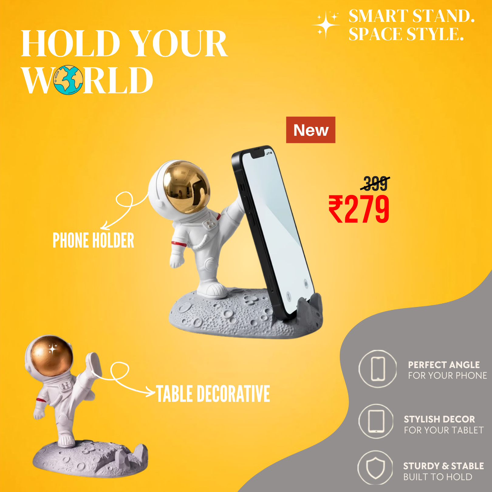 Holder – 3D Spaceman Design, Resin