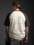 Come Back | Coffee Brown Off White | Oversized Raglan T Shirt